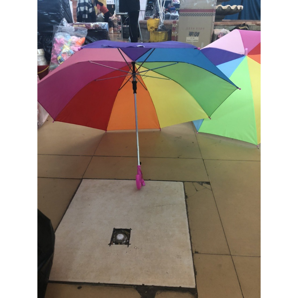 Ô DÙ CẦU VỒNG 7 MÀU ĐK 95CM, Ô DÙ TRANG TRÍ NHIỀU MÀU, HÀNG ĐẸP