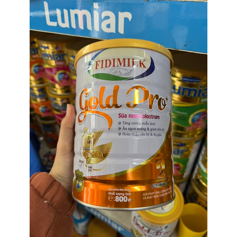 Sữa bột FIDIMILK GOLD Pro số 1+, 2+ 800g/lon