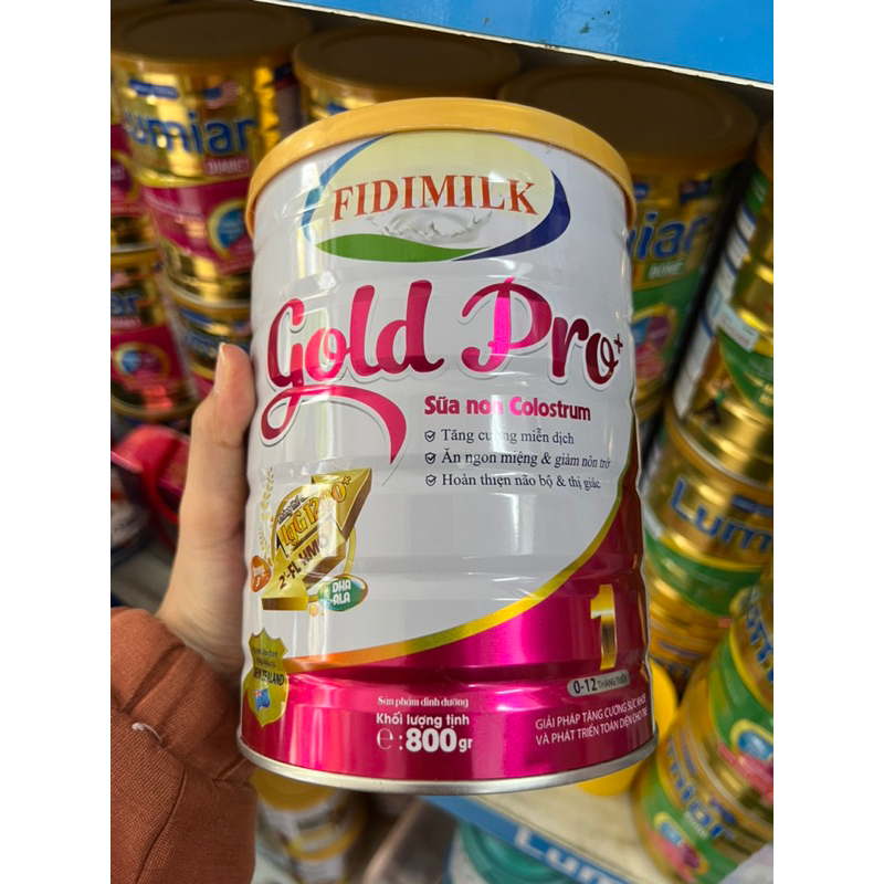 Sữa bột FIDIMILK GOLD Pro số 1+, 2+ 800g/lon