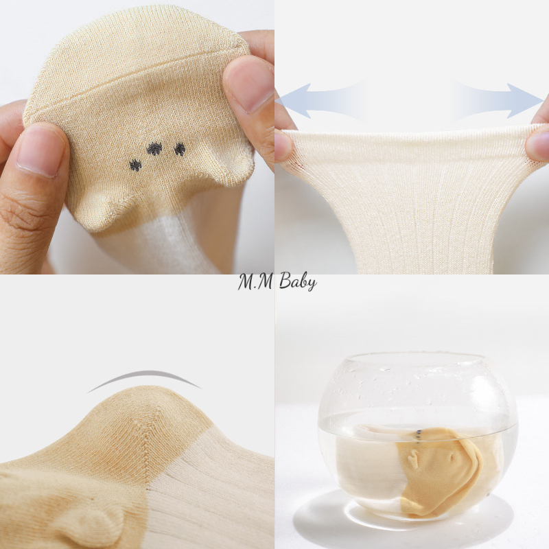 Tất vớ đùi bàn chân hình gấu NemoBaby cho bé T48 Mimikids