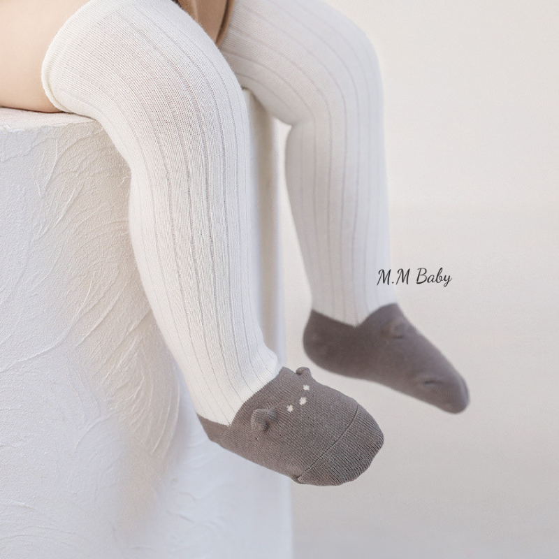 Tất vớ đùi bàn chân hình gấu NemoBaby cho bé T48 Mimikids