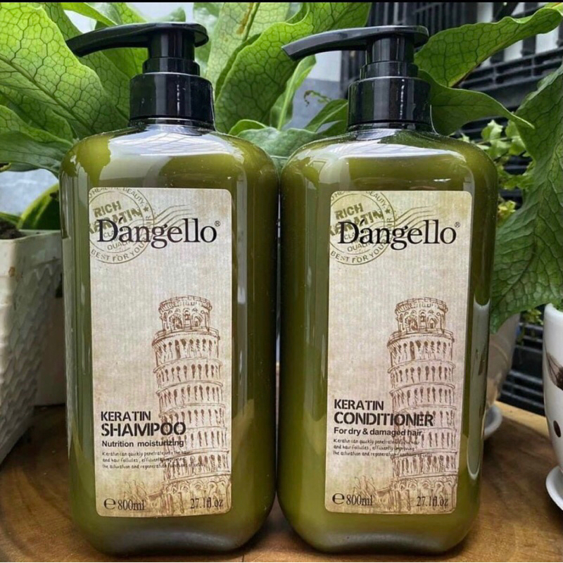 Dầu gội xả Dangello Keratin phục hồi tóc siêu mềm mượt 500ml/800ml