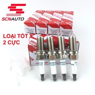 LOẠI A 2 CỰC Bộ 4 Bugi Denso Iridium Xe Toyota Innova ForTuner ren 14 chân dài chi tiết mô tả- kim 90919-01247 FK20HR11