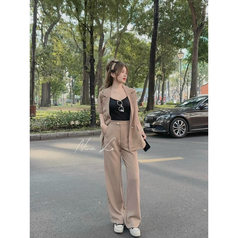 Sét vest  tuyết mưa 3 món sang trọng thời trang công sở đi chơi đi làm thoải mái