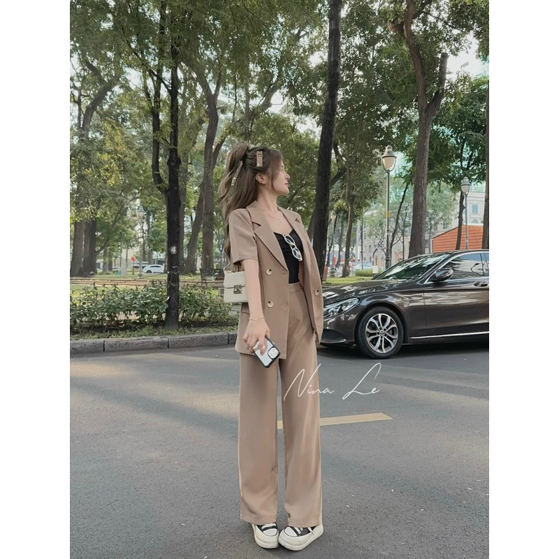 Sét vest  tuyết mưa 3 món sang trọng thời trang công sở đi chơi đi làm thoải mái