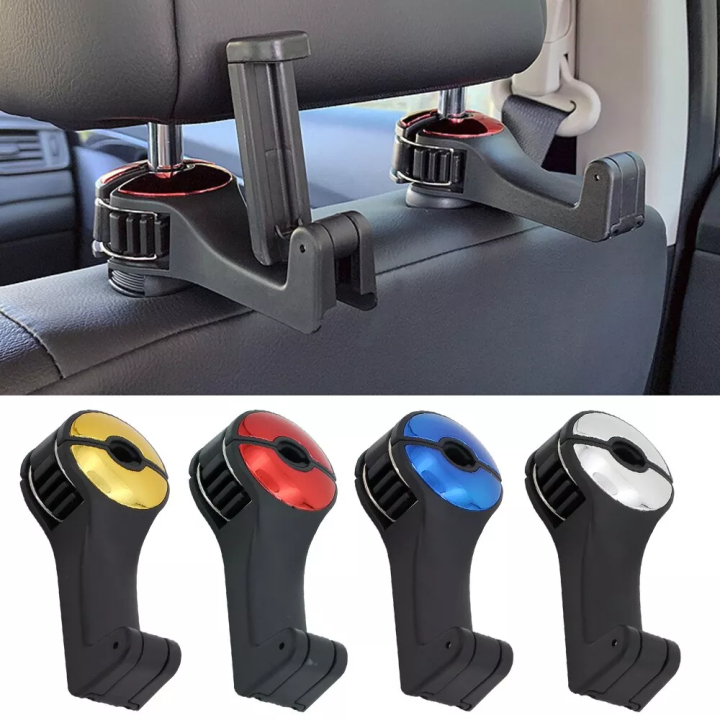 Móc Treo Gắn Ghế Tựa Đầu Ô Tô Với Giá Để Điện Thoại Ghế Xe Hơi Mắc Treo Phía Sau Cho Túi Xách Túi Xách Hàng Tạp Hóa Tổ C