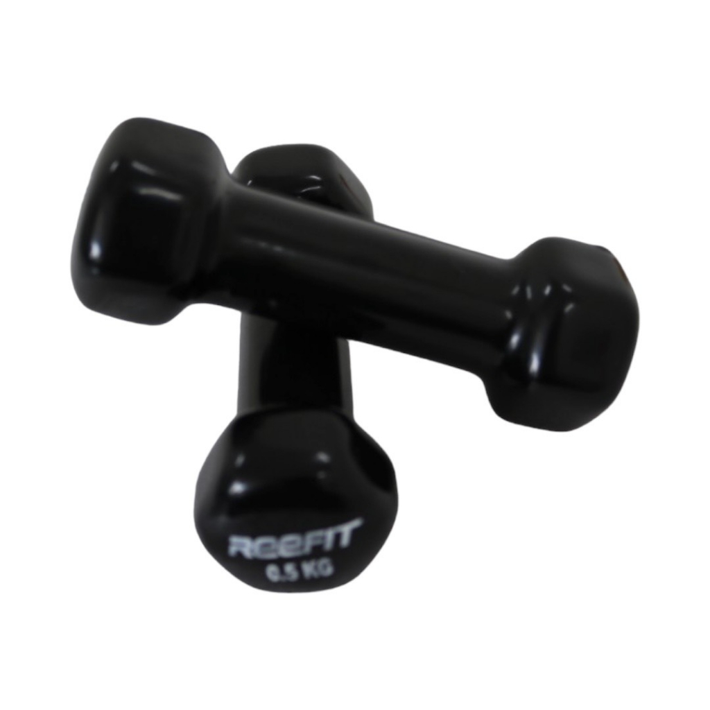 Tạ tay cao su Reefit 0.5kg màu đen