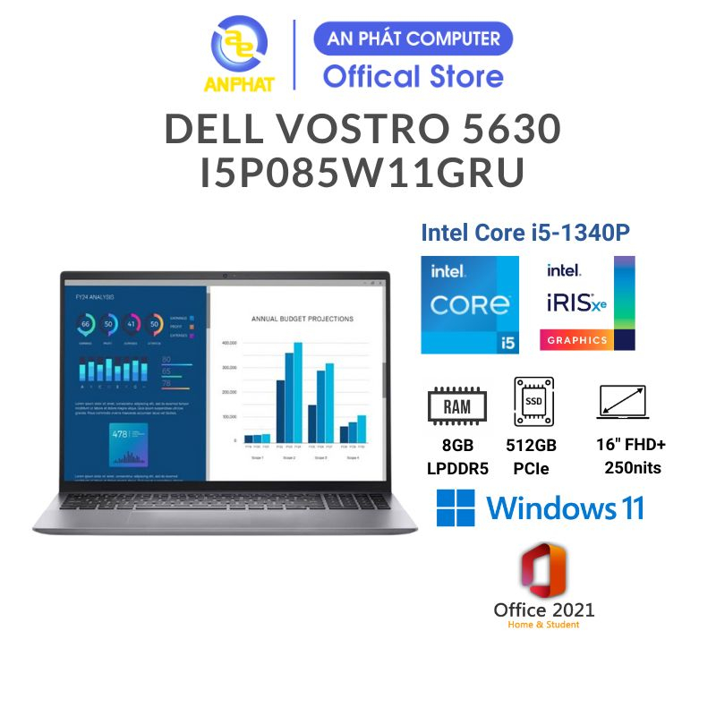 Laptop Dell Vostro 5630 i5P085W11GRU (Core i5-1340P | 16.0 inch FHD+)