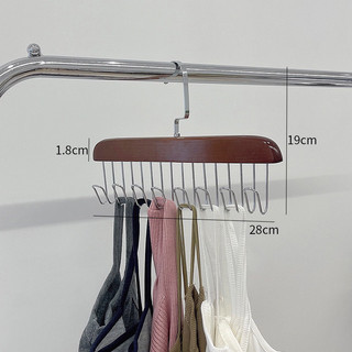 Combo 5 móc gỗ treo đồ lót, khăn , thắt lưng, cà vạt, áo 2 dây đa năng tiện dụng