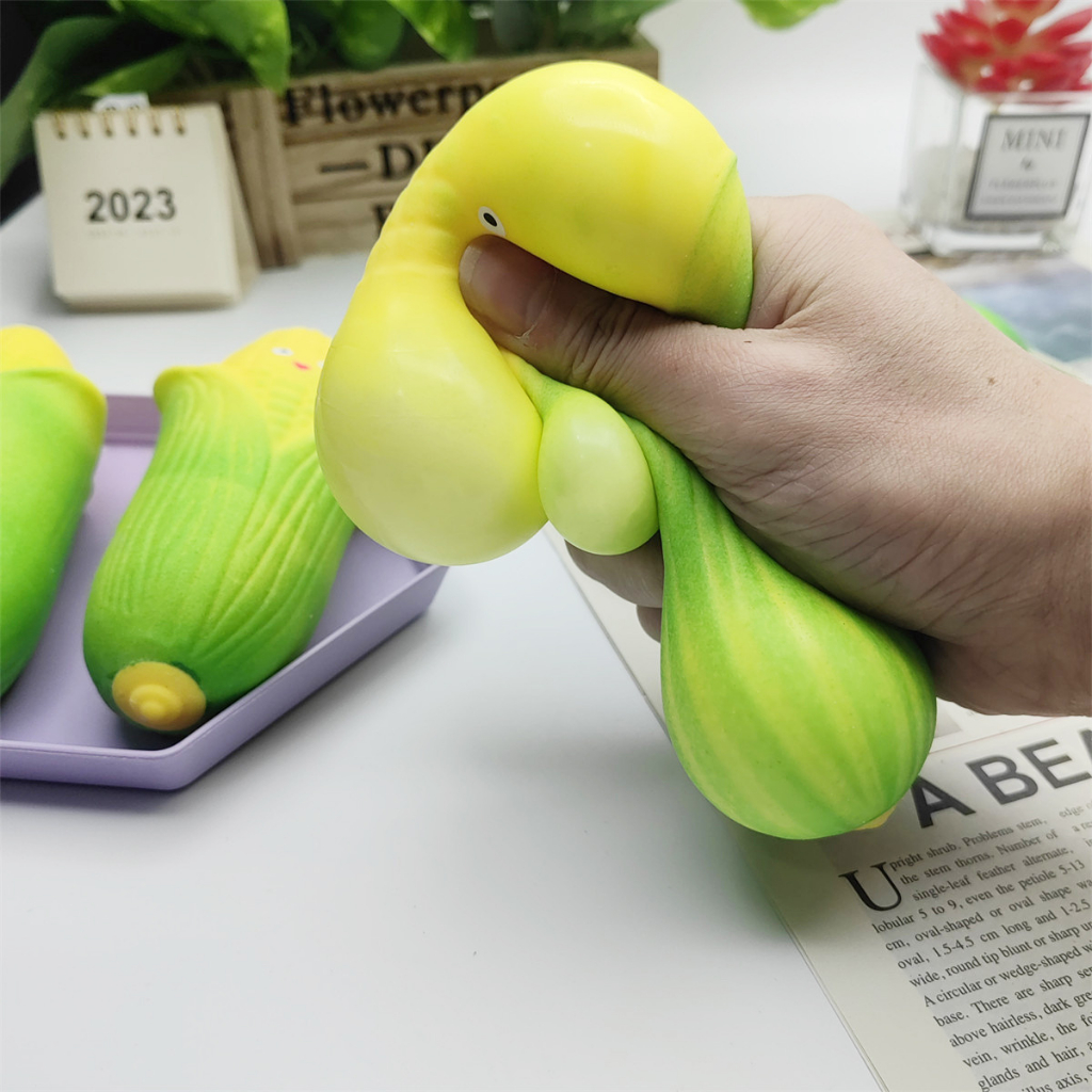 Trái cây silicon,ngô silicon,đồ chơi giảm stress độc đáo siêu dễ thương