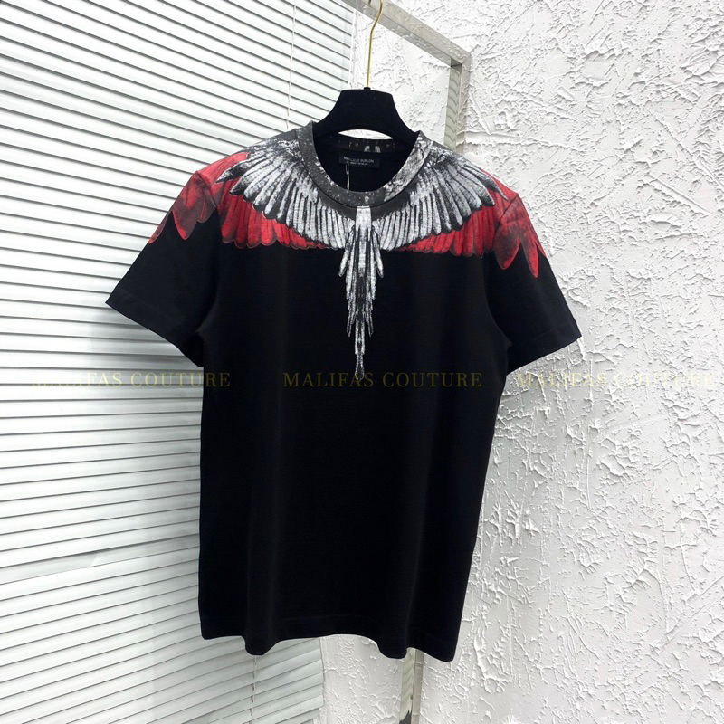 Áo phông Nam Nữ BURLON hoạ tiết cánh chim Streetwear Áo Thun Nam Form Rộng Basic Cotton Oversize