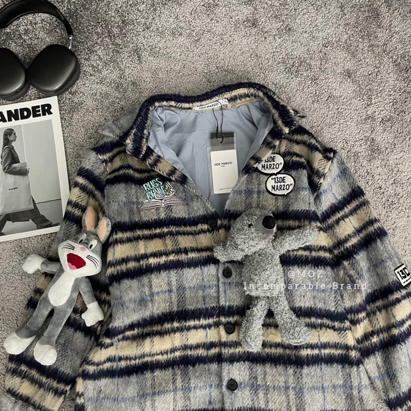 Áo khoác kẻ de marzo