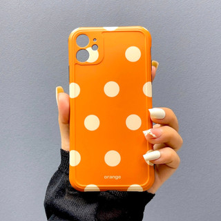 [ Iphone 11 ] Ốp Lưng Silicon IMD Bảo Vệ Camera Chấm Bi
