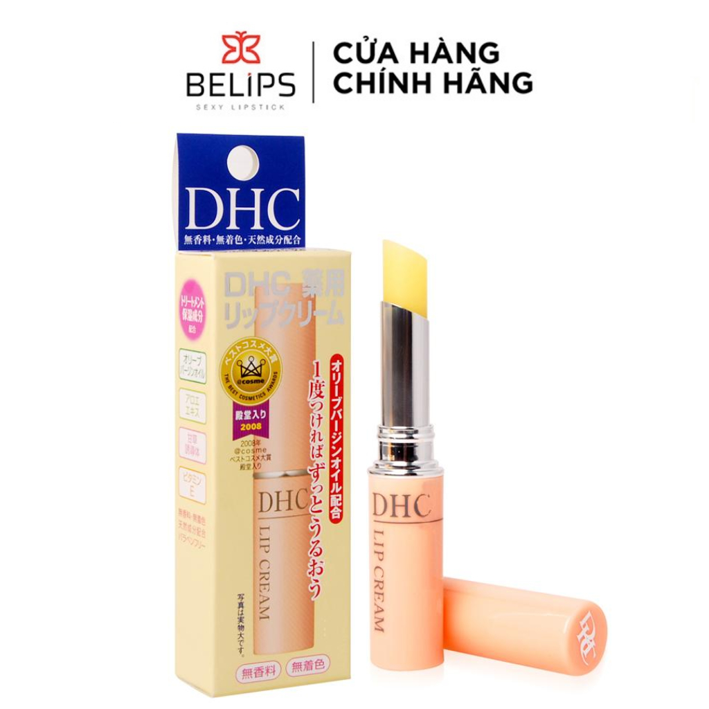 Son Dưỡng Môi DHC Không Màu Hỗ Trợ Giảm Thâm Môi Lip Cream 1.5G - BELIPS