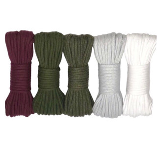 20 mét - Dây cotton 4mm cotton lõi nhỏ ko đáng kể nhưng mịn tay, đẹp dùng làm macramei, trang trí