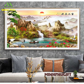 Tranh Sơn Thuỷ Hữu Tình 02 - Tranh Tranh Treo Tường Laminate Tráng Gương
