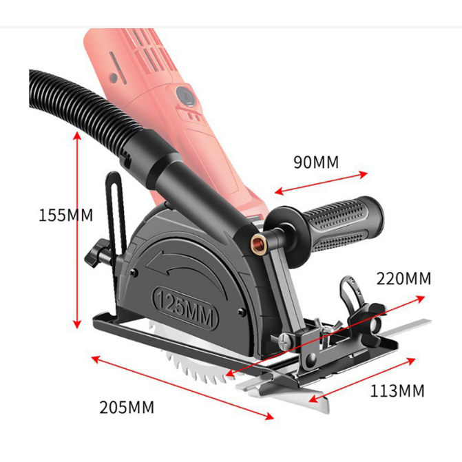 Giá đỡ chống bụi ,cắt 45 độ gắn máy mài góc cầm tay