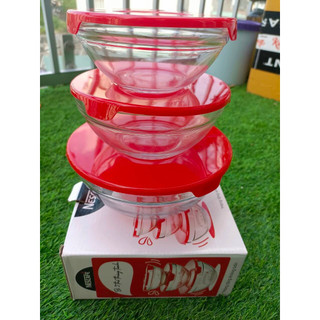 Bộ 3 thố thủy tinh Nescafe cao cấp