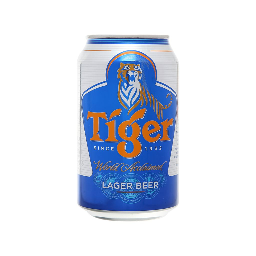 Thùng 24 lon bia Tiger 330ml date 8/2024