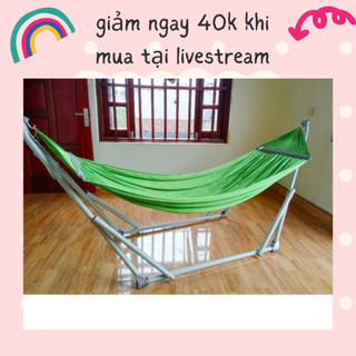 Bộ Võng xếp Sài Gòn khung sơn tĩnh điện cỡ đại phi 32 bao gồm khung và lưới cao cấp - Bảo hành 6 tháng