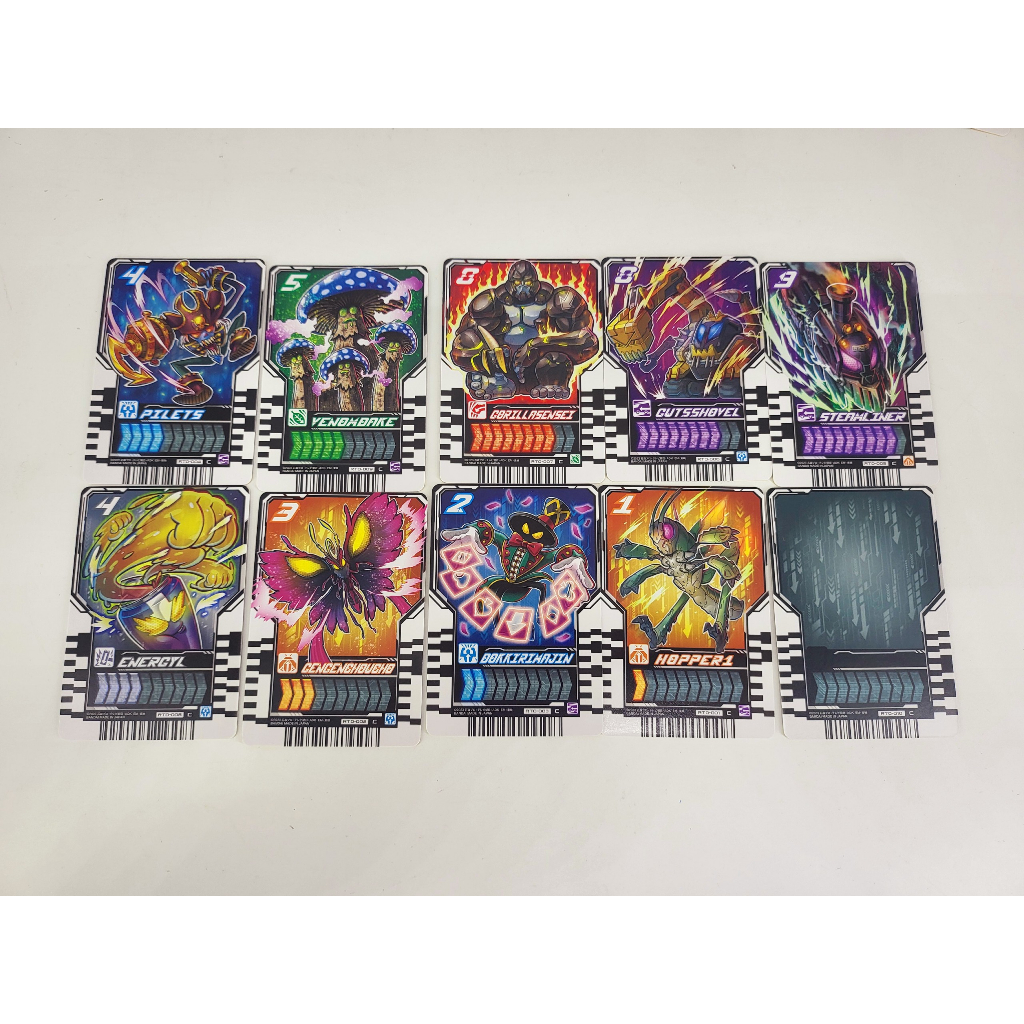 Thẻ bài Kamen Rider Gotchard Ride Chemy Trading Card tổng hợp Phase 00
