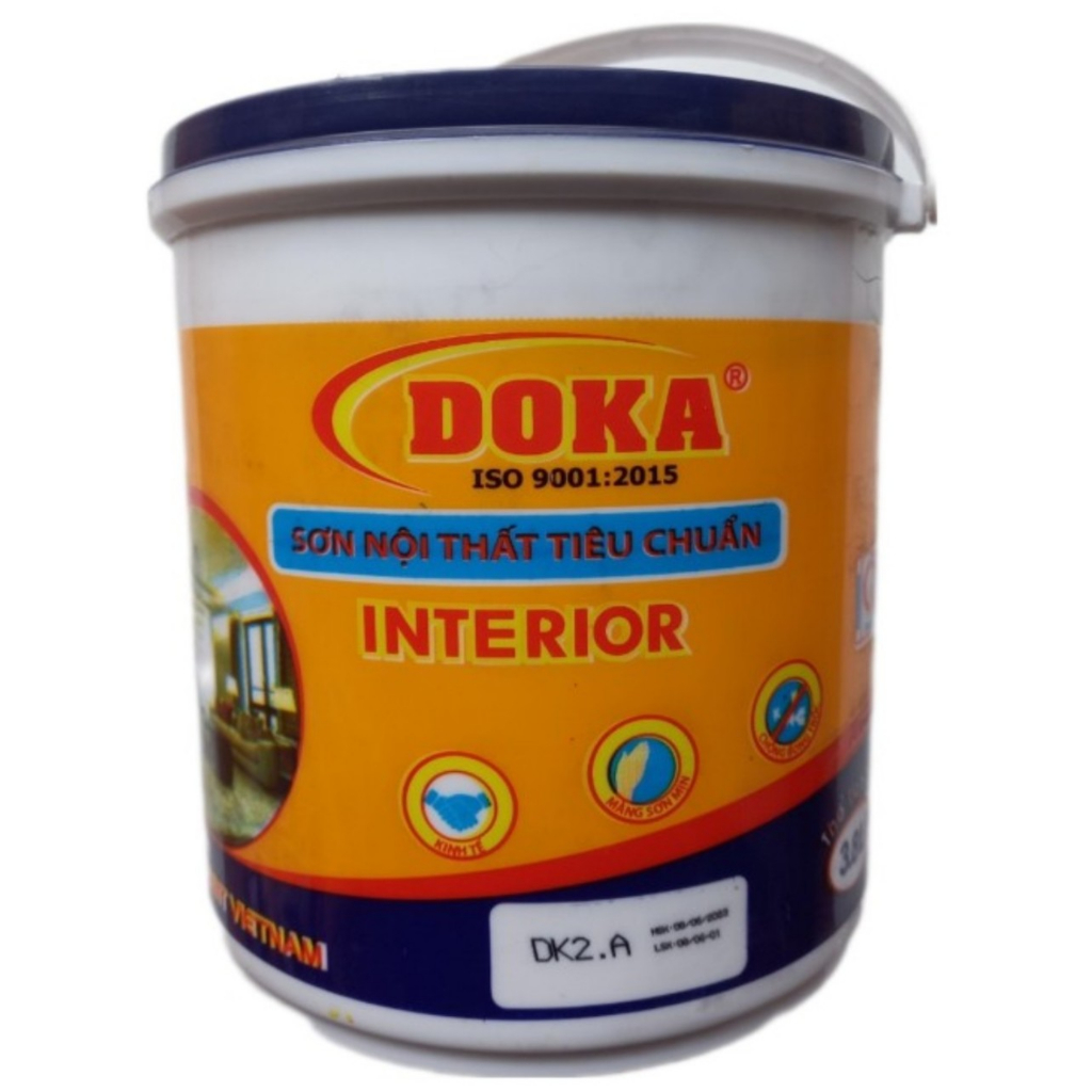 Siêu Rẻ Thùng sơn cao cấp 5kg Sơn nước đủ loại giá rẻ trang trí phòng decor phòng ngủ thay giấy dán tường