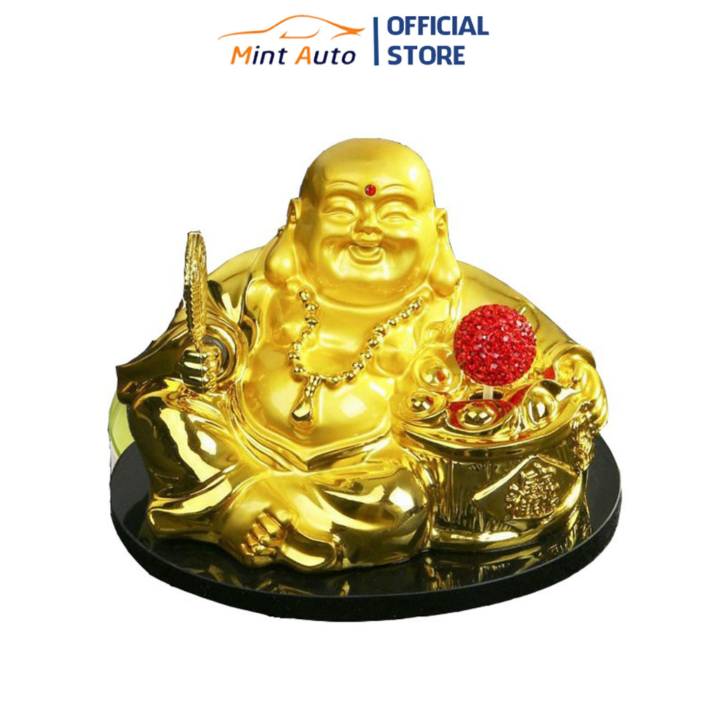 Tượng phật di lặc phong thủy trang trí ô tô, bàn làm việc cao cấp tặng kèm nước hoa