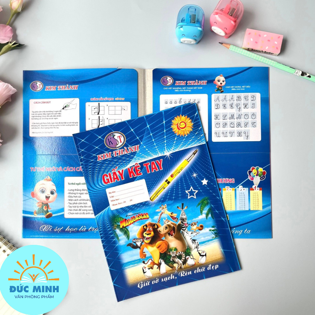 Giấy kê tay Kim Thành- cho học sinh, chất lượng, giá rẻ - KT7021- Que tính Mic -VPP dễ thương  Quế Anh