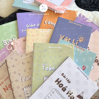 [COMBO] Giấy Bao Tập, Bao Vở, Bao Sách Theo Môn Học Pastel |  2021 Edition | By Blissschooling