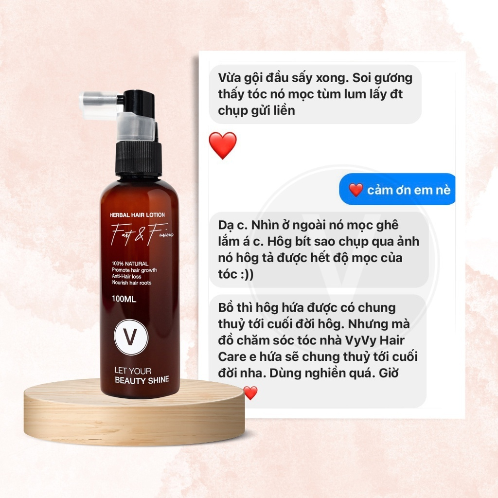 [quà tặng full size] xịt nước tinh dầu bưởi kích mọc tóc, giảm rụng tóc, dưỡng tóc vyvyhaircare 115ml V