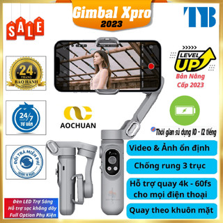GIMBAL chống dung SMART X PRO-Hỗ trợ chống rung khi quay phim chụp ảnh chuyên nghiệp-Tích hợp không dây-Pin3200mah