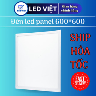 Đèn led panel thả trần 600x600 ánh sáng trắng vàng nắng, đèn led âm trần 48w dùng làm đèn thả trần thạch cao