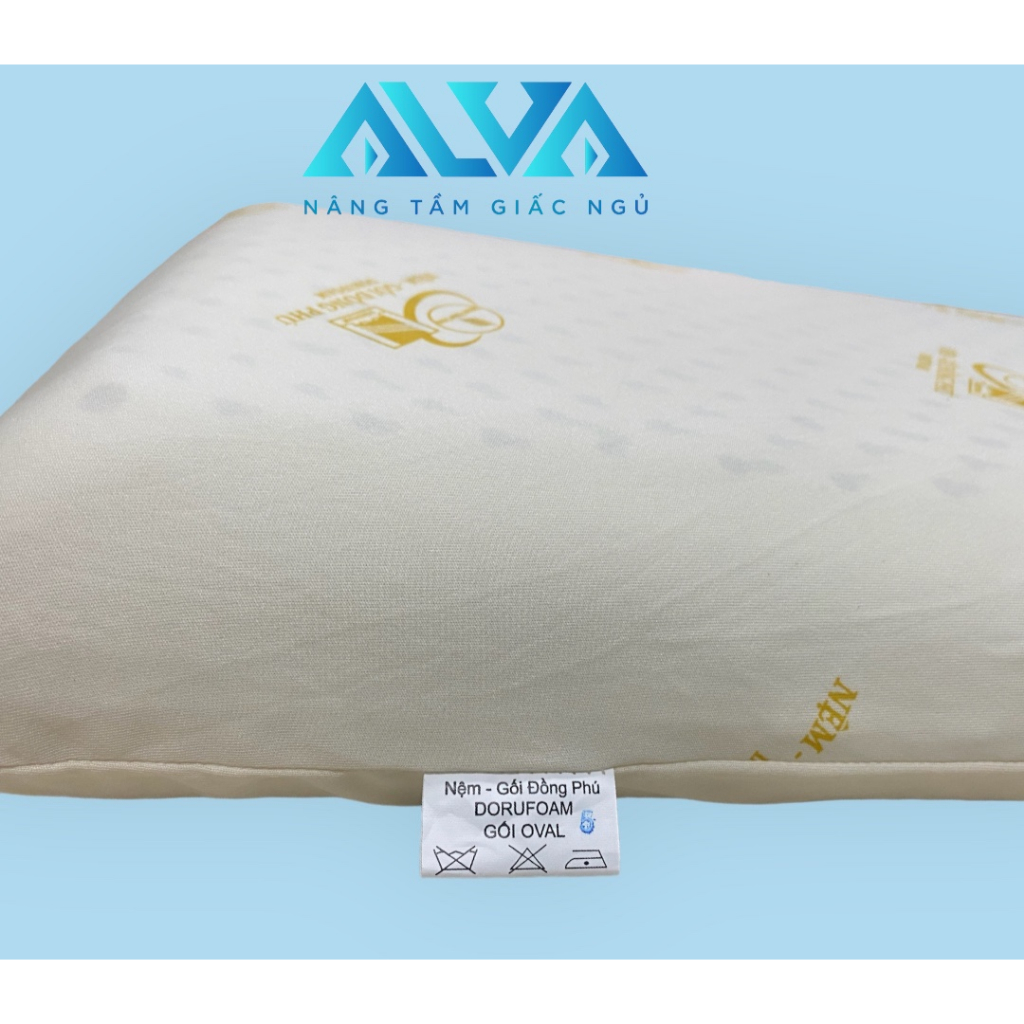 GỐI CAO SU ĐỐNG PHÚ GỐI OVAL KÍCH THƯỚC LỚN 100% CAO SU THIÊN NHIÊN CHÍNH HÃNG