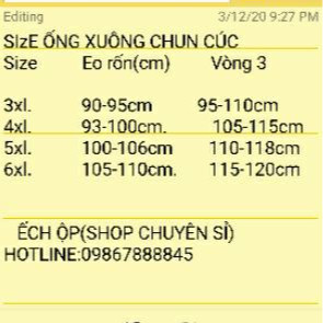 Quần tây ống rộng Bigsize (MS09)