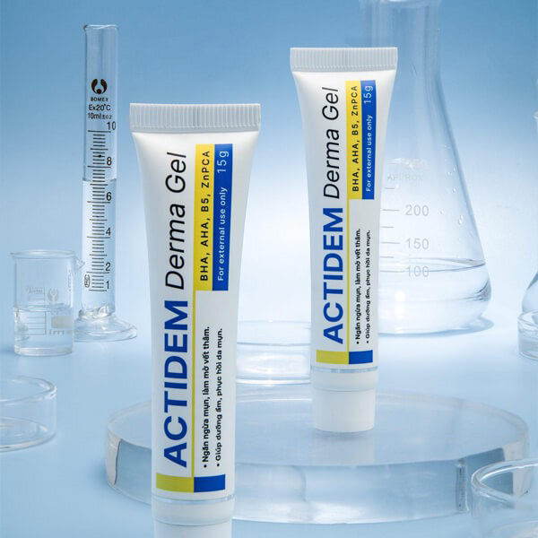 Gel giảm mụn, dưỡng ẩm da ACTIDEM Derma Gel 18gr