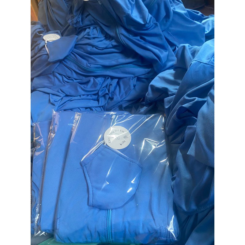 Ao chống nắng dáng dài toàn thân cho bé tặng kèm khẩu trang