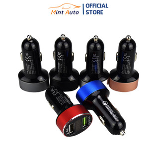 Tẩu sạc ô tô, xe hơi tẩu sạc điện thoại sạc nhanh có đèn led báo điện áp ắc quy