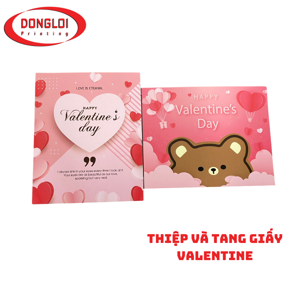 Thiệp và Tag Giấy Valentine - Thiệp Tình Yêu
