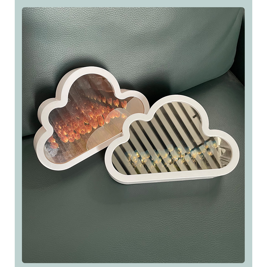 🔥HOT🔥Dèn phòng ngủ Đèn Ngủ Hình Hoa Tulip Đám Mây Tráng Gương DIY Dùng Làm Quà Tặng Sinh Nhật