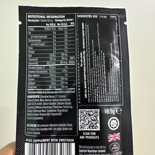 Gói Thử Sample Applied Nutrition ABE Pre workout 1 lần dùng(11 Gram) Authentic 100%
