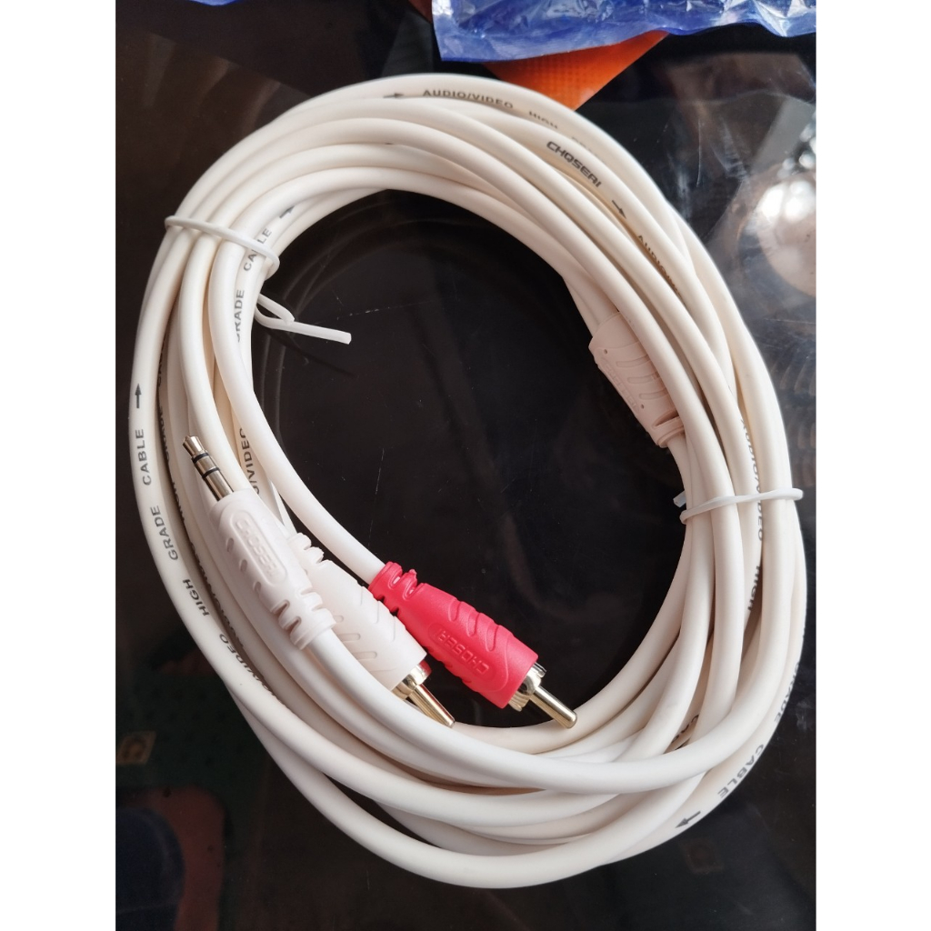 Dây 3.5 ra 2 đầu AV Bông Sen loại 1,8M/5M/10 M