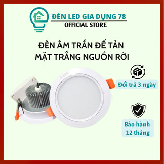 Đèn led  Âm Trần Đế TẢN 12W MẶT TRẮNG (HÀNG NHẬP ), Đèn Âm Trần TRANG TRÍ TRẦN THẠCH CAO( CÓ NGUỒN RỜI)