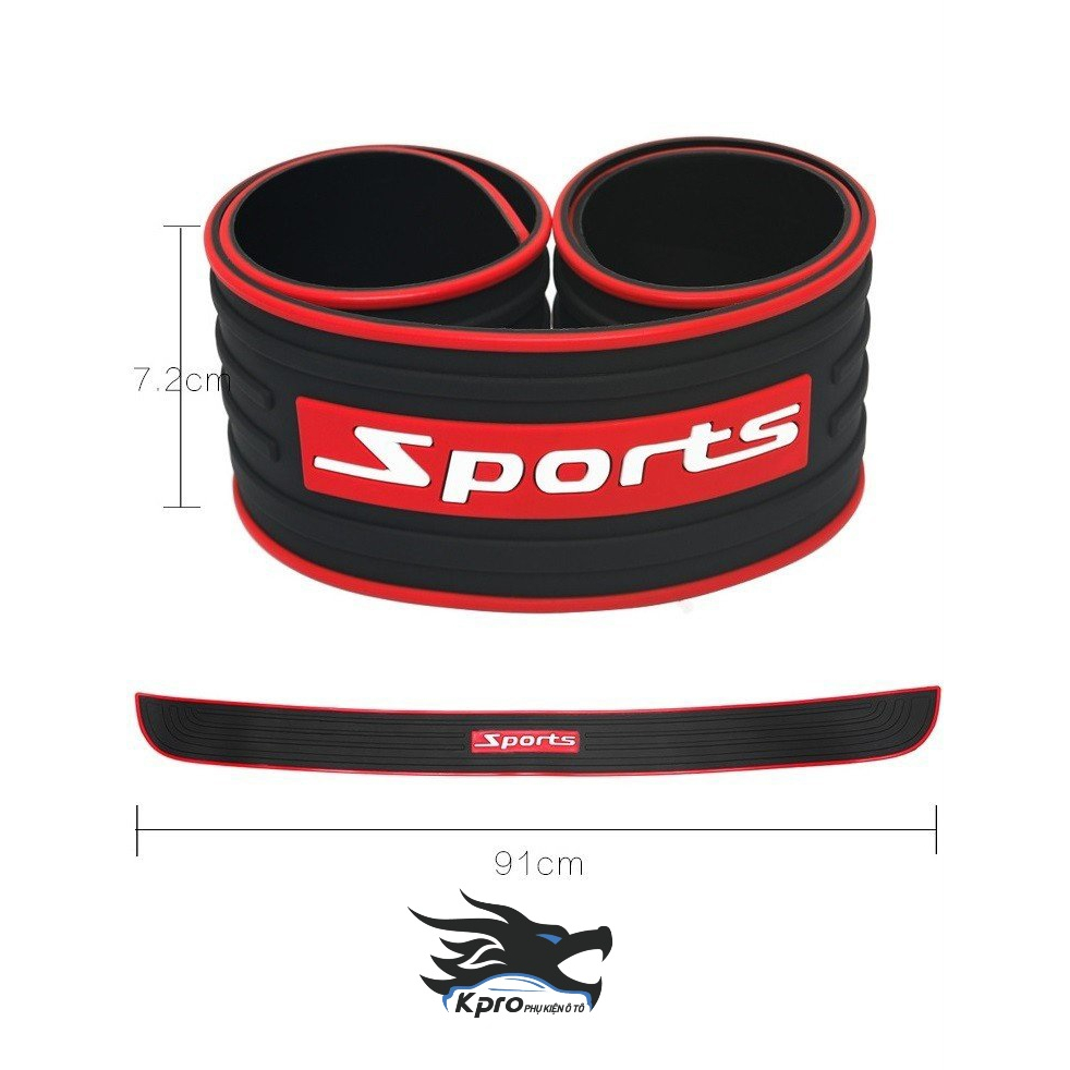Cao su chống trầy cốp sau ô tô Sport - Hàng Kpro chất lượng cao