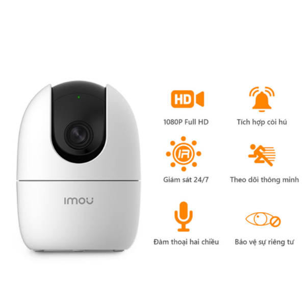 Combo Camera Imou A22EP 2MP xoay 360 + Thẻ nhớ 64gb Tặng kèm chân đế ốp tường