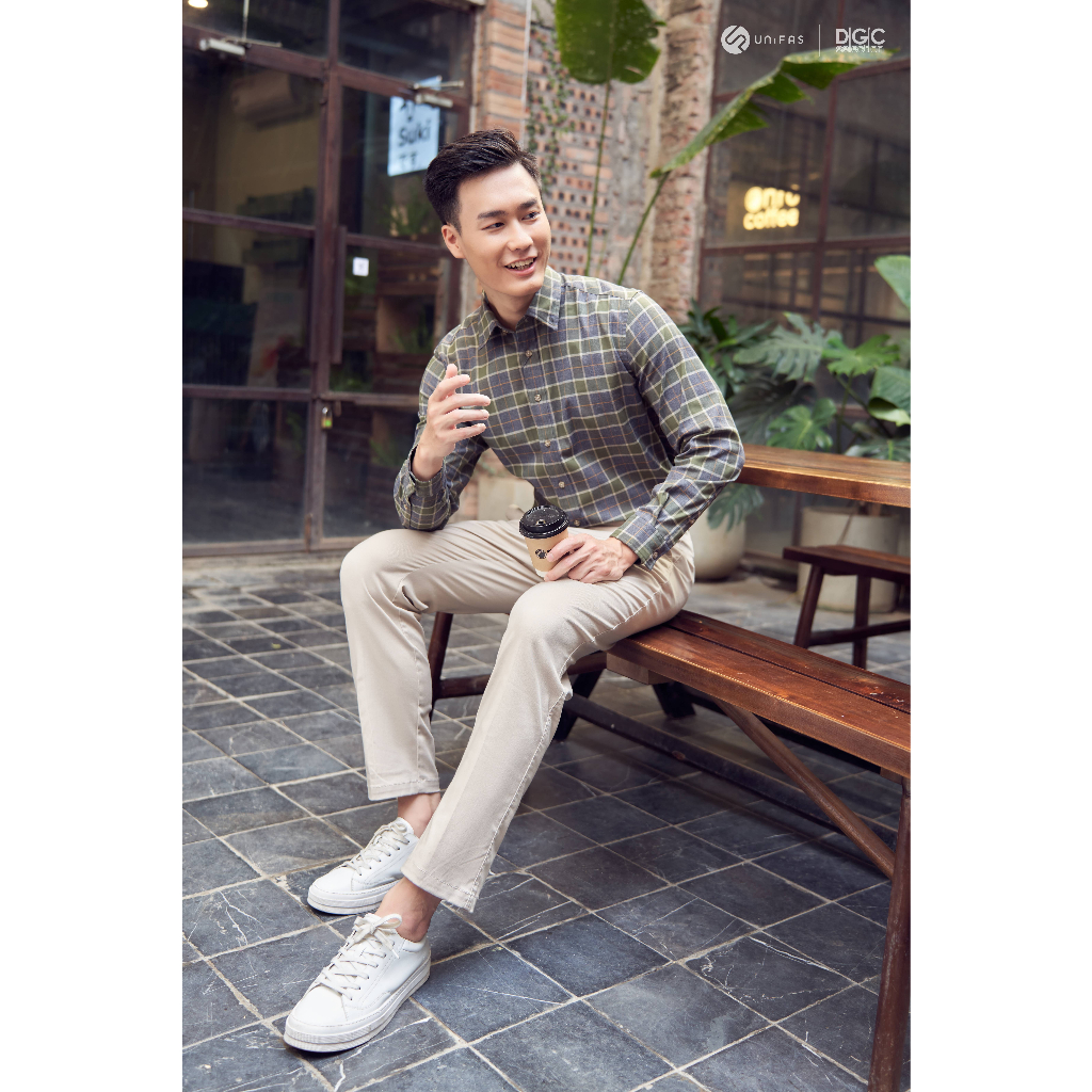 Sơ mi dài tay Nam thiết kế hiện đại kiểu dáng Regular DGCs - WASDBB10M