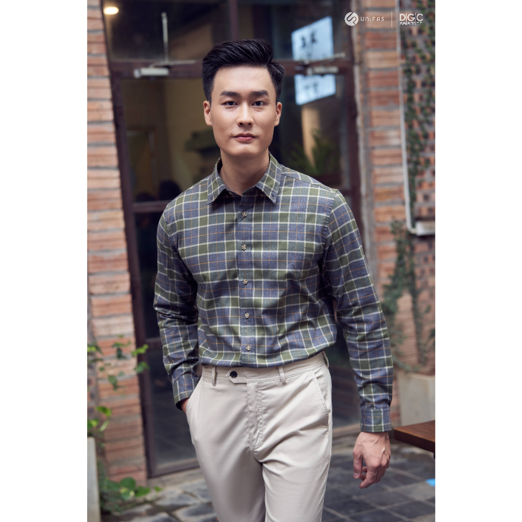 Sơ mi dài tay Nam thiết kế hiện đại kiểu dáng Regular DGCs - WASDBB10M