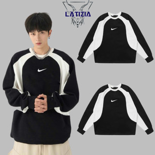 Áo Sweater Nike Phối Tay Local Brand Form Rộng  Chất Nỉ Bông Dày Dặn Form Chuẩn I HÌnh M202 Latizia.vn
