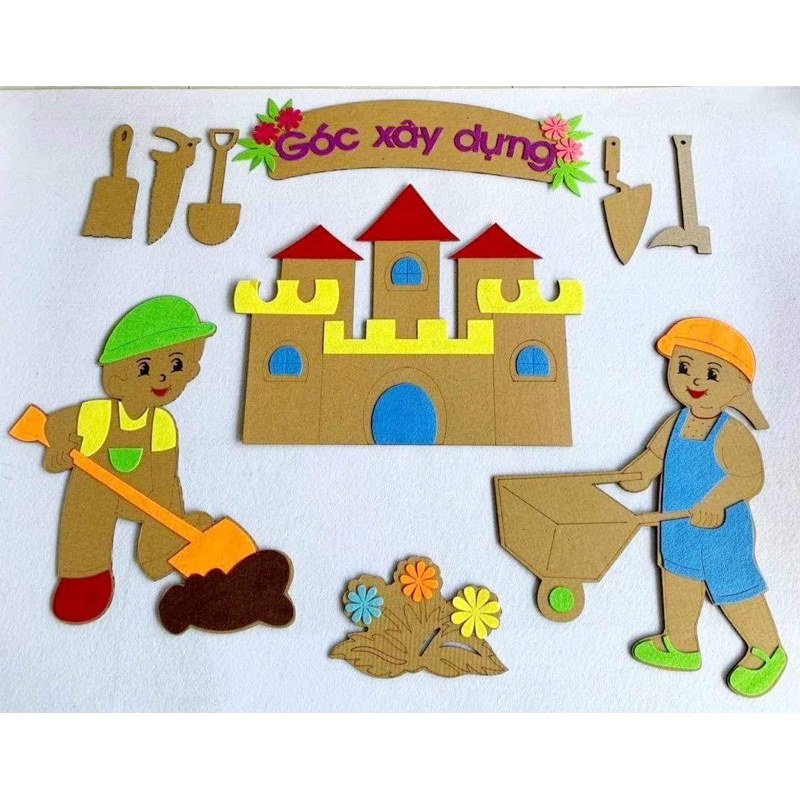 Góc steam trang trí mầm non