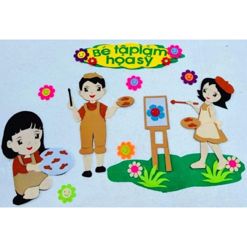 Góc steam trang trí mầm non