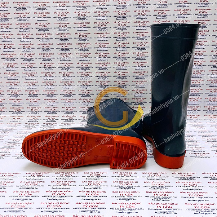Ủng cao su chống nước xanh dương